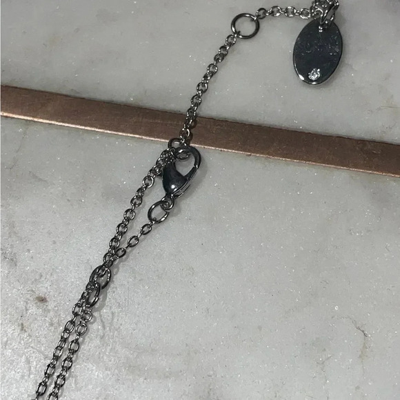 Charming Silver "Love" Script Pendant Necklace 18-20" - Picture 11 of 11